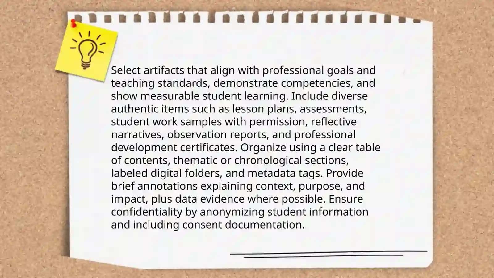 Developing professional teaching portfolio 4