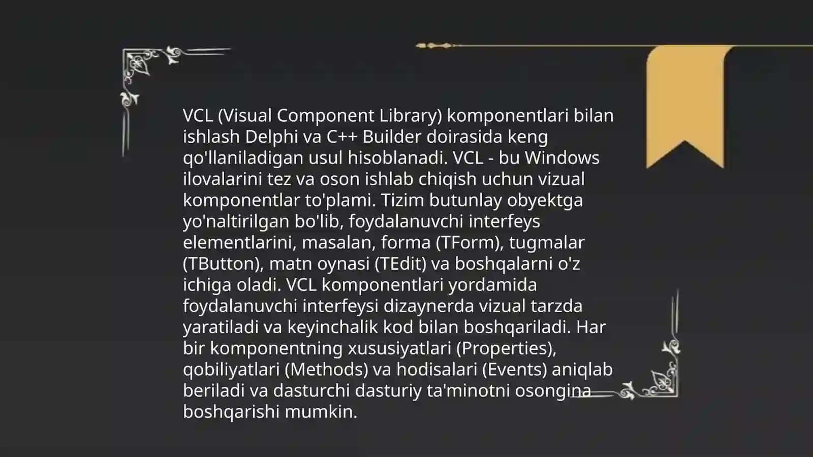 C++ Builder va Embarcadero IDE tanishtiruvi 4