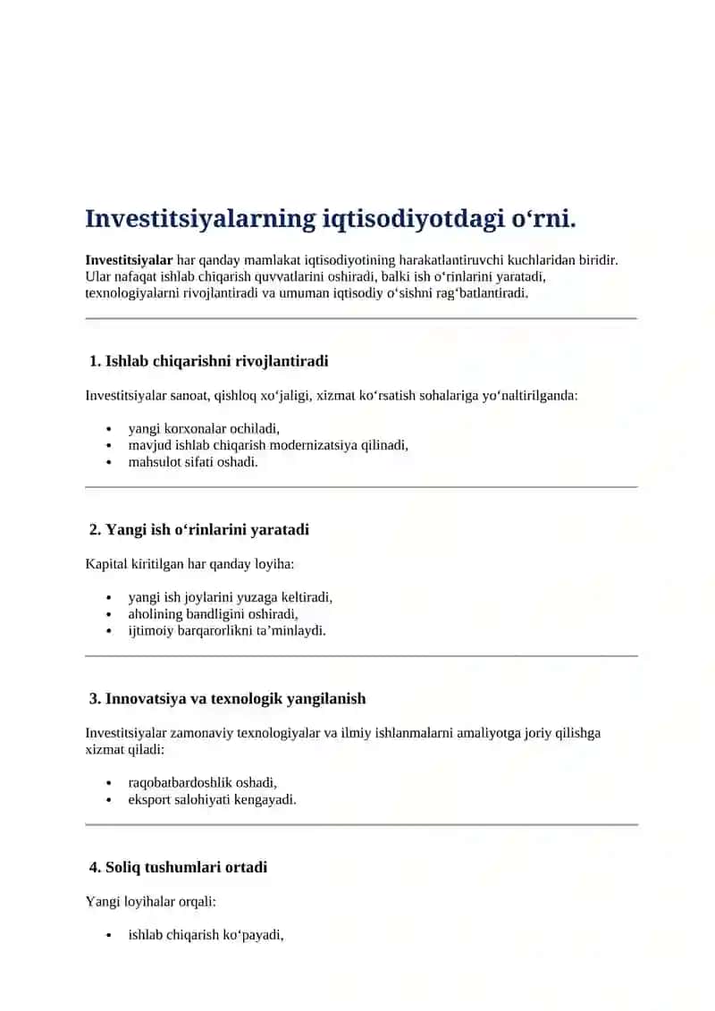 Investitsiya Risklari Aktivlar risklari 4