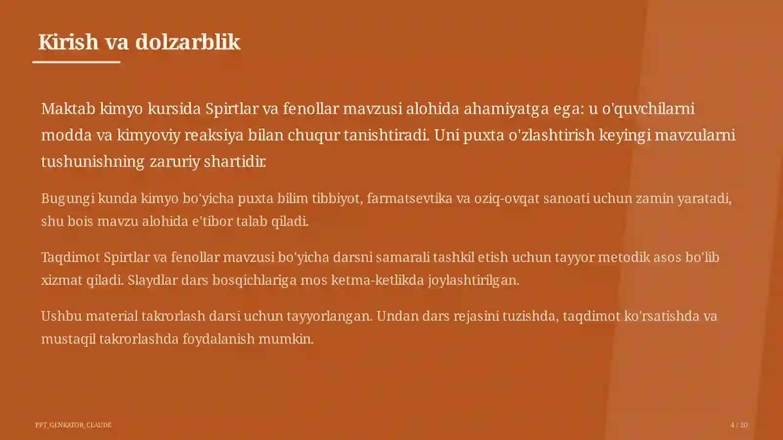 Spirtlar va fenollar (10-sinf) 4