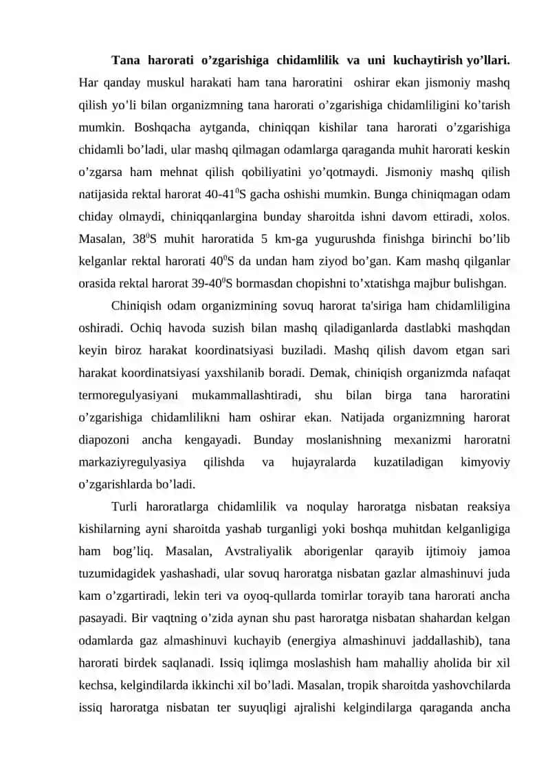 Jismoniy madaniyat mashg'ulotlari 4