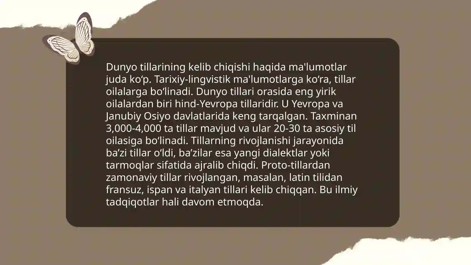 Til oilalari 4