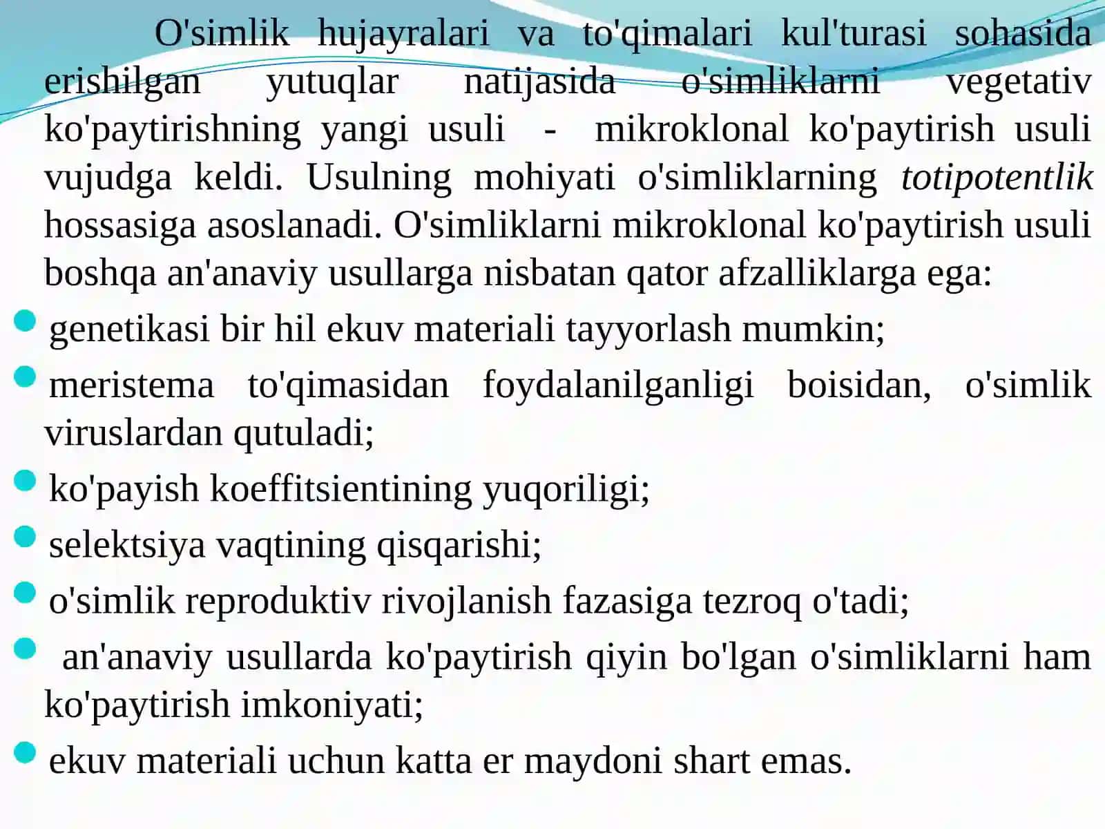 Mikroklonal ko’paytirish 4