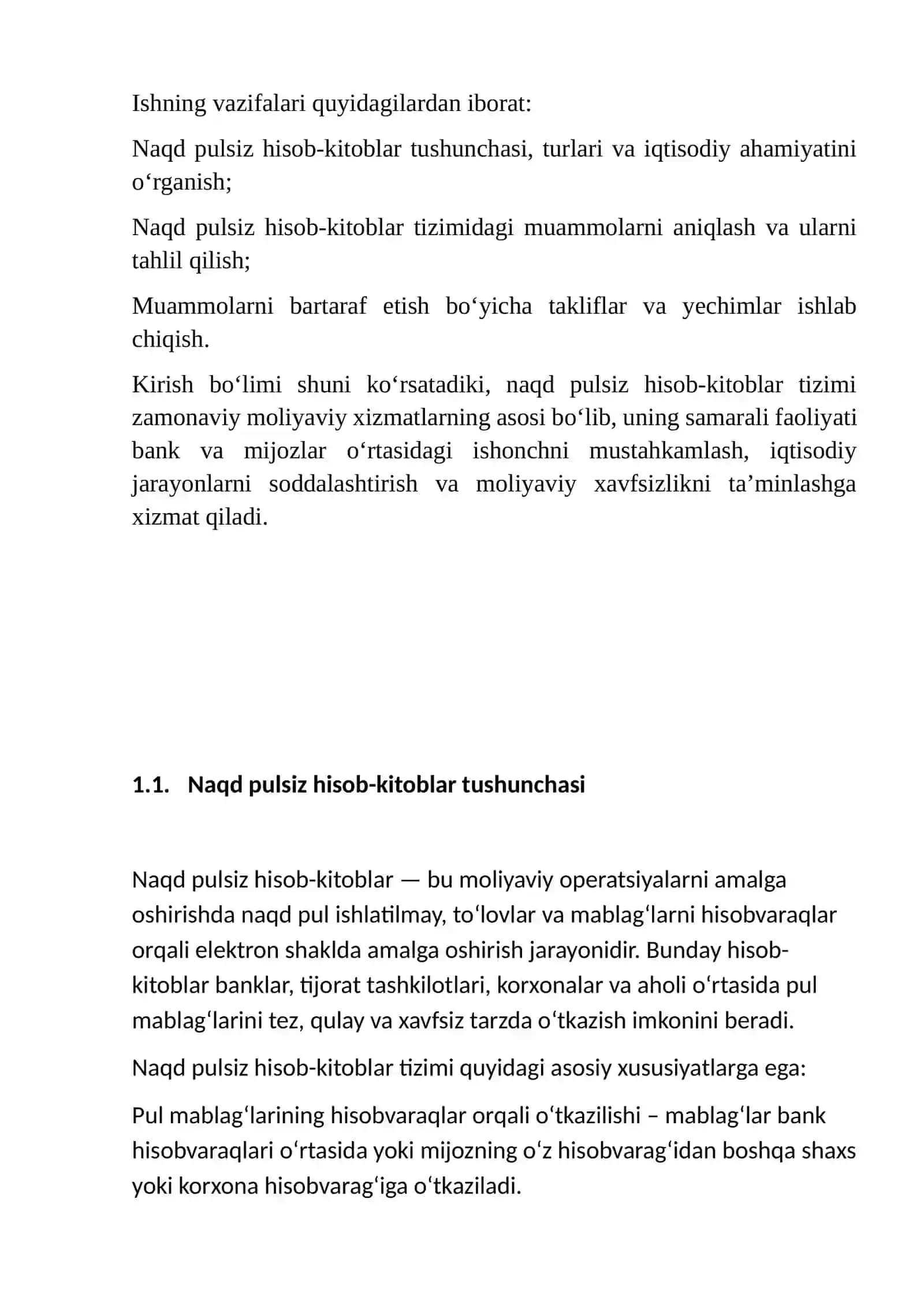 Naqd Pulsiz Hisob-kitoblar bo'yicha muammolar va ularni bartaraf etish yo'llari 4