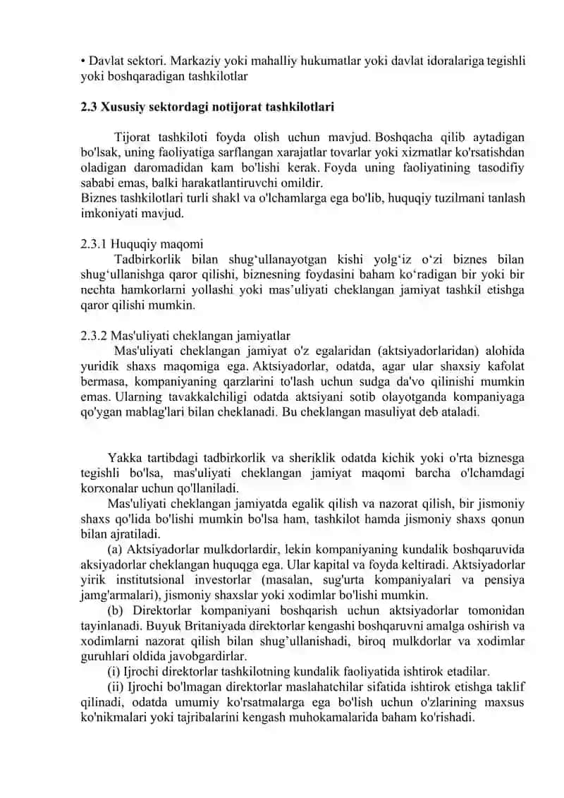 TADBIRKORLIK TASHKILOTLARI VA MANFATLI JIHATLARI 4