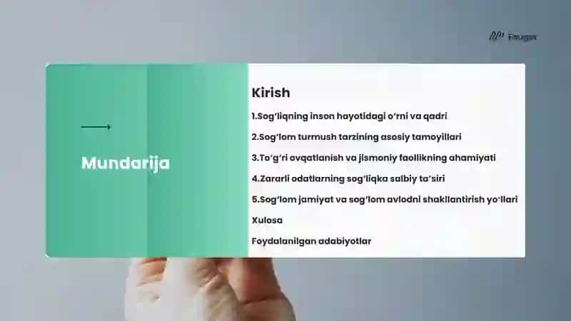 Tibbiyot amaliyotchilarning madaniyati loyihasi 4
