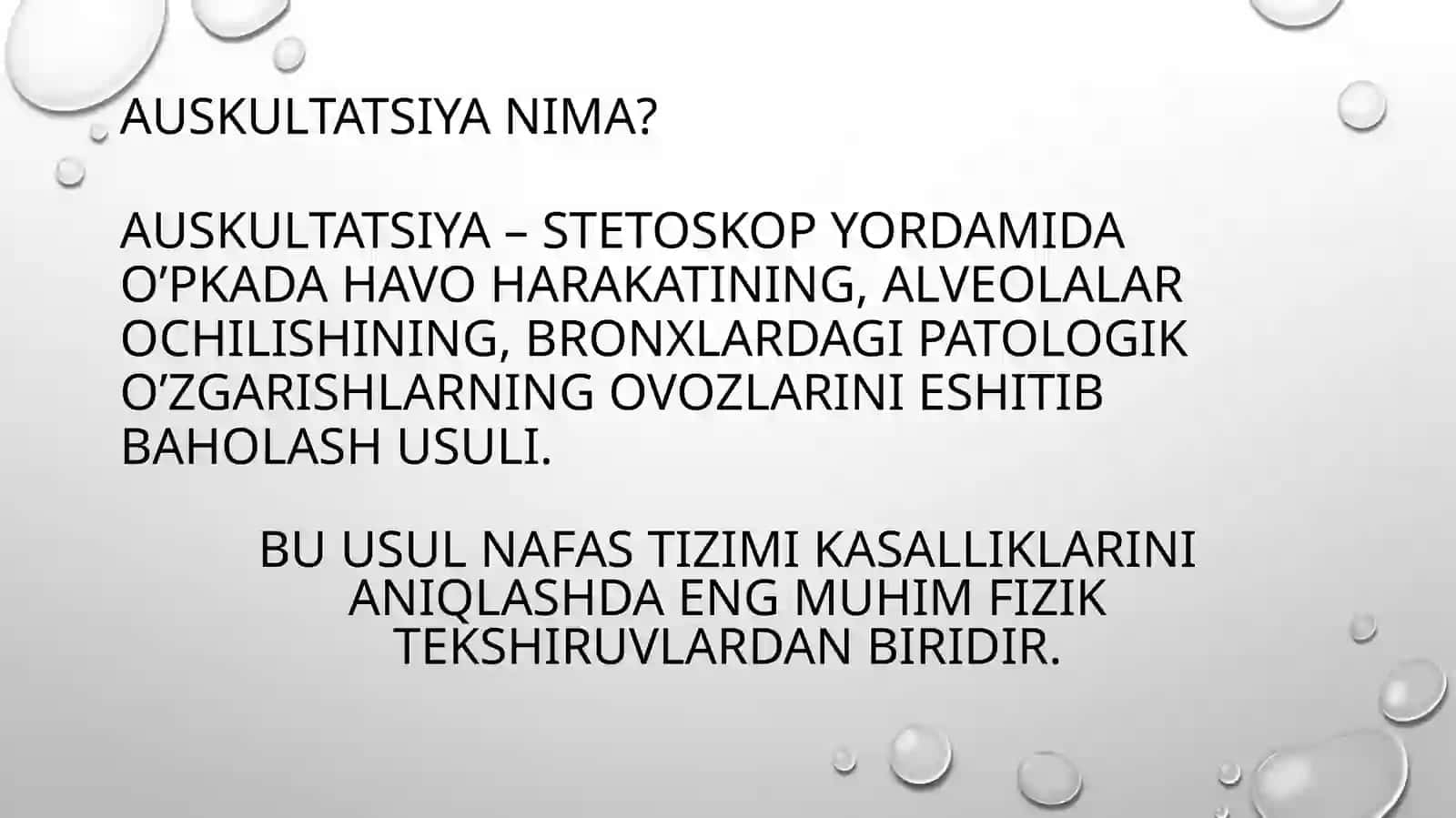 Ichki kasalliklar propedevtikasi fanidan oʻpka Auskultatsiyasi 4