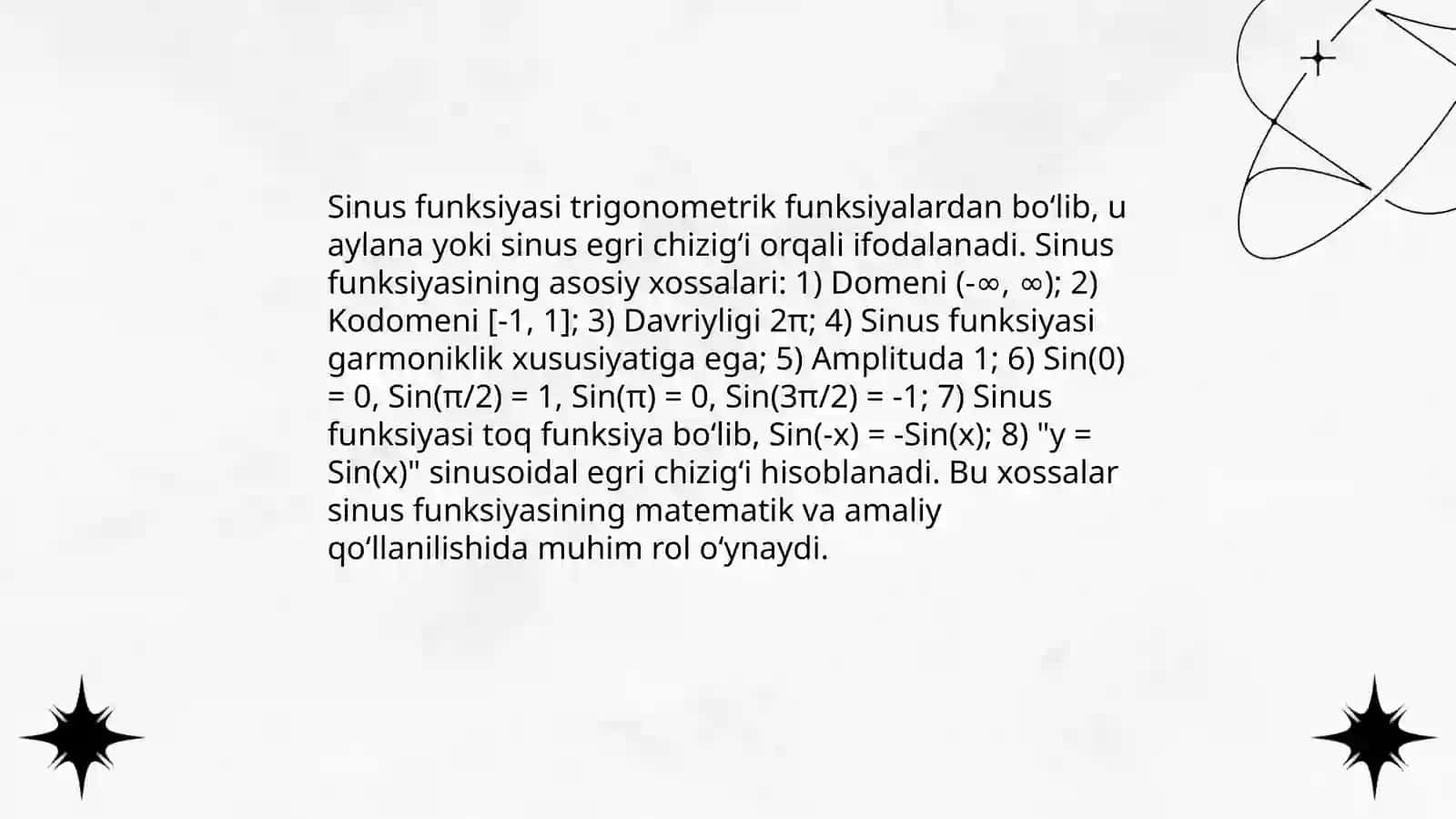 Trigonometrik funksiyalar 4