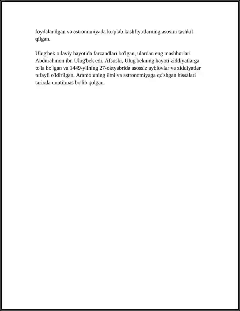 Mirzo Ulugbek- Davlat Arbob va Buyuk Olim 4