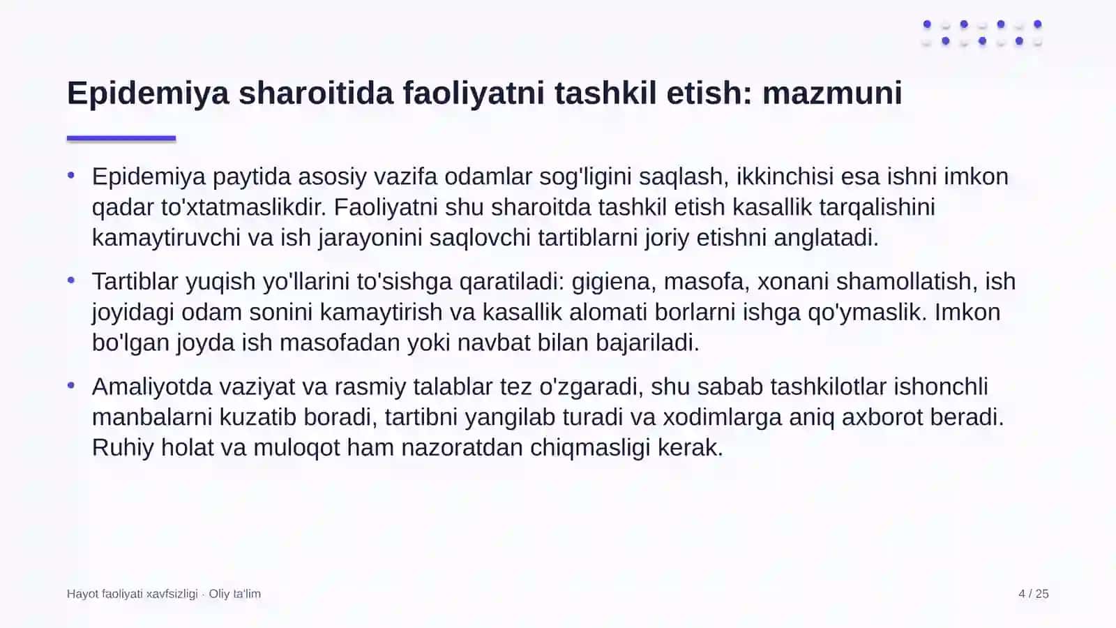 markaziy bank tizimida epidemiya sharoitida faoliyatni tashkil etish 4495 4