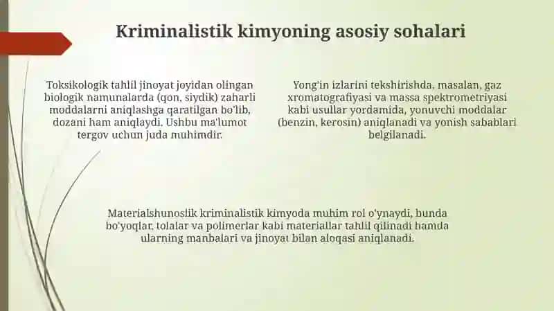 Kimyo kriminalistikada 4
