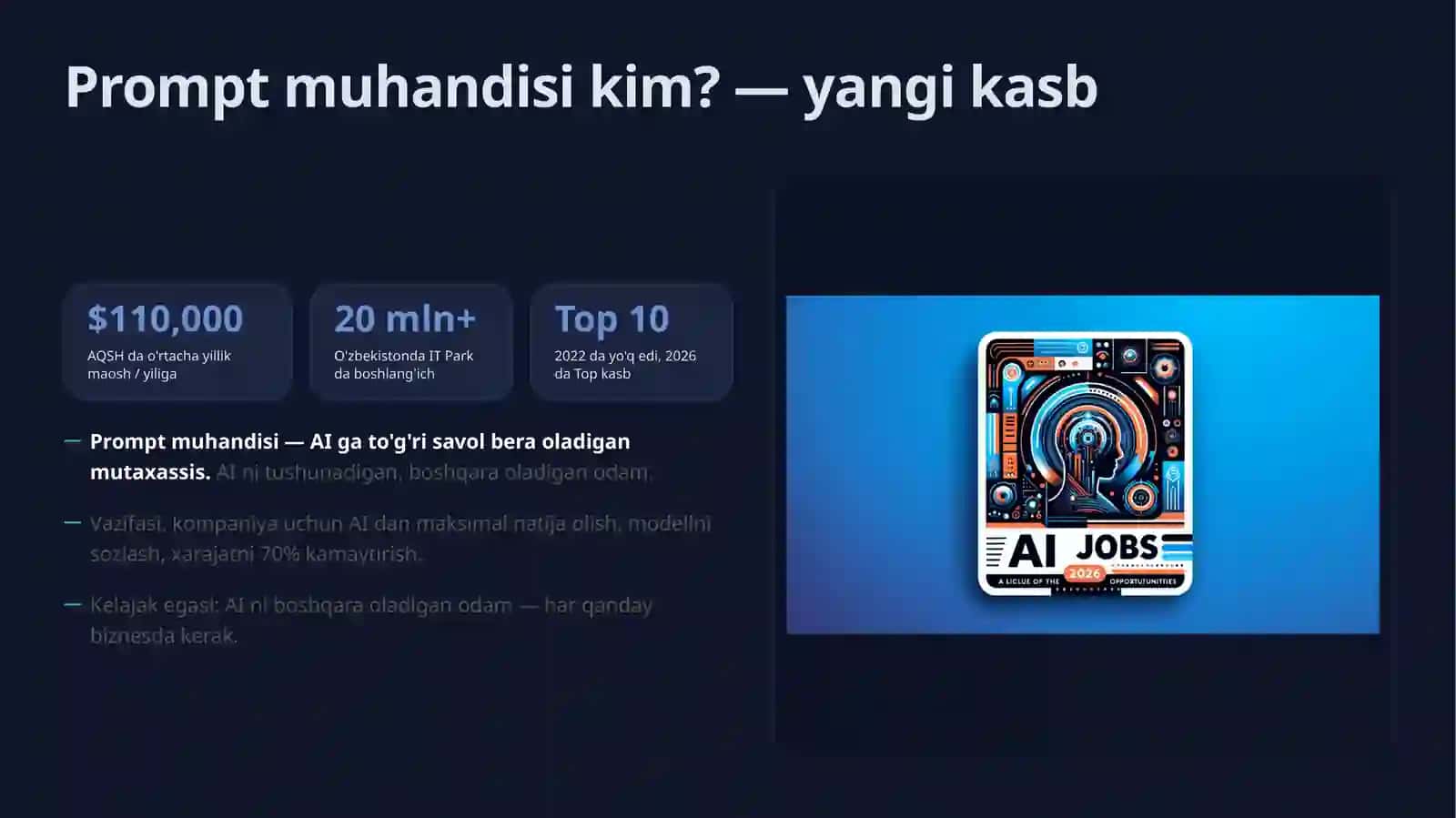 Prompt muhandisligi Ai Bilan To'g'ri ishlash (Prezentatsiya) 4