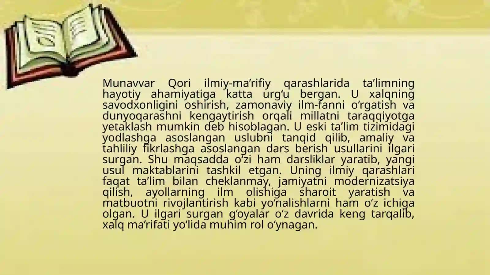 MunavvarQoriFalsafiyyondashuvivatalimoti 4