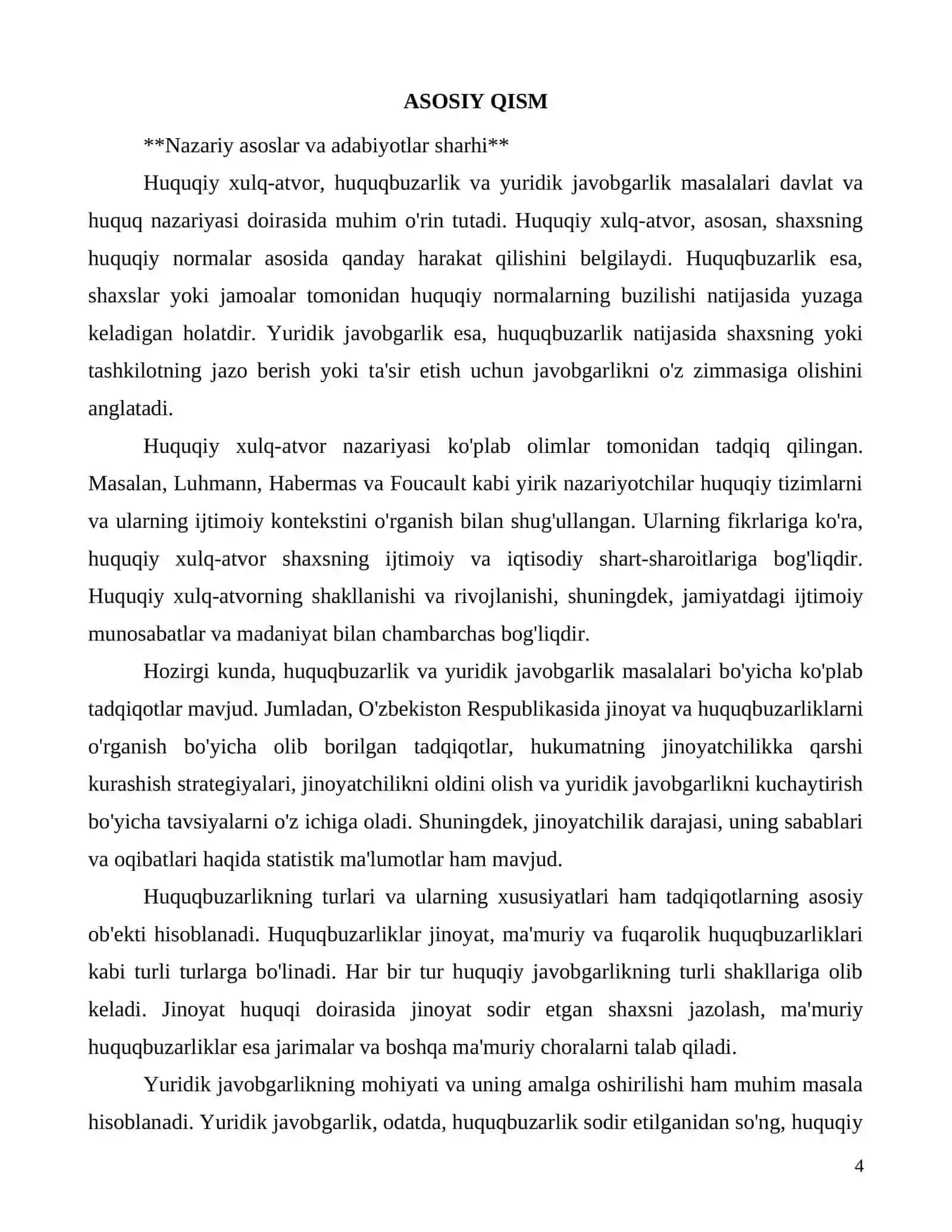 Huquqiy xulq-atvor huquqbuzarlik va yuridik javobgarlik masalalari 4