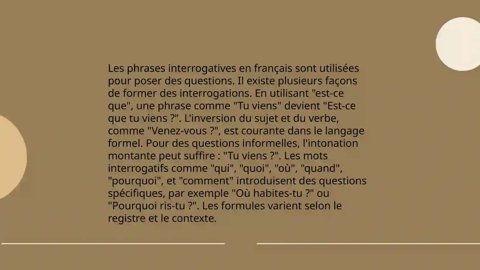 Les types de phrase 4