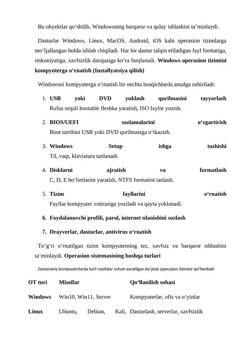 Dasturlar turlari 4