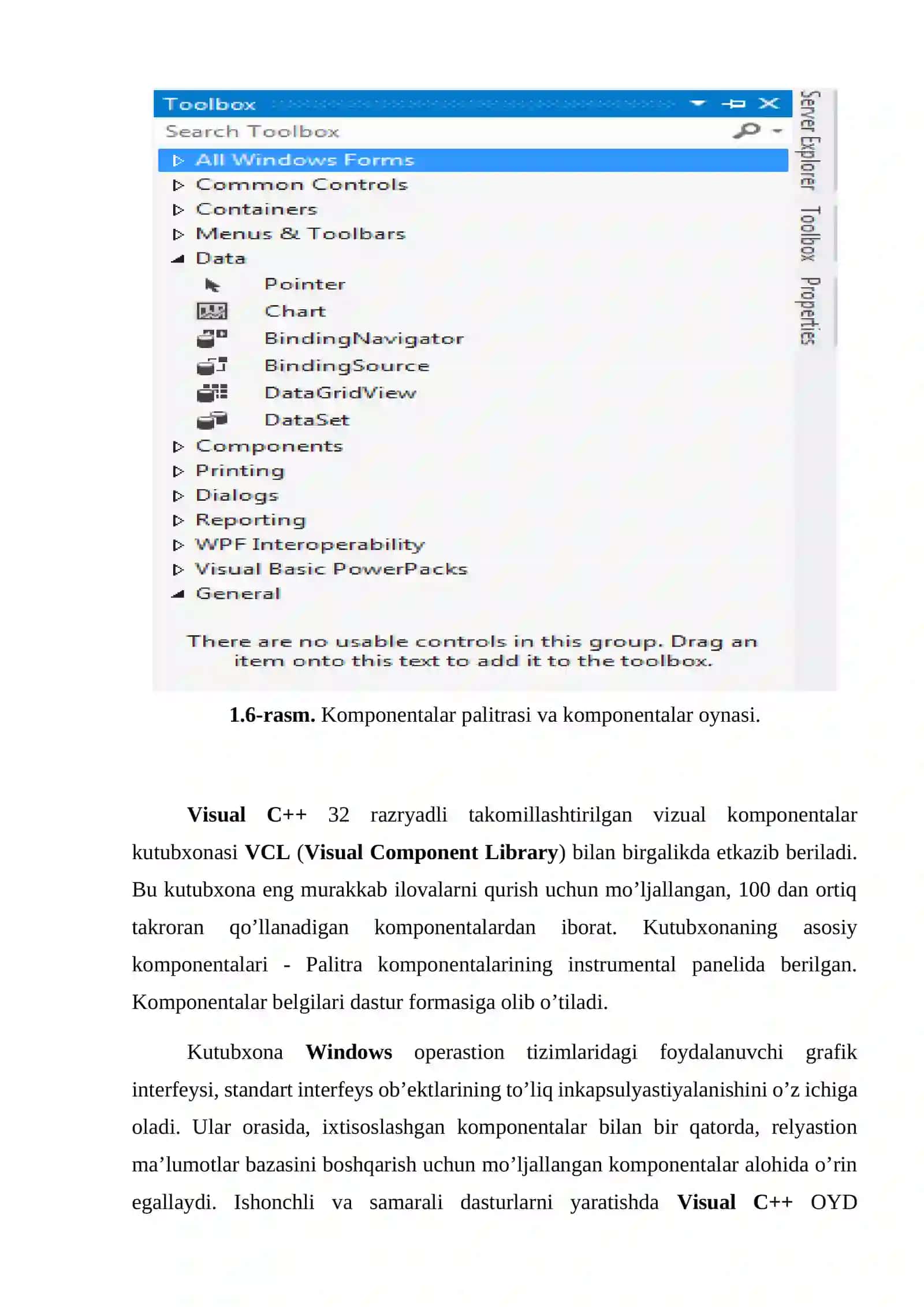Visual C++ Forma muxitida bajarilishi kerak bo’lgan topshiriq uchun ko’rsatma 4