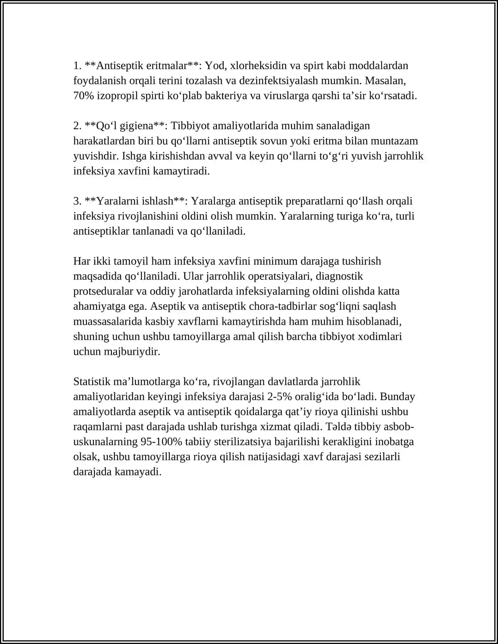 ASEPTIKA VA ANTISEPTIKA TAMOYILLARI 4