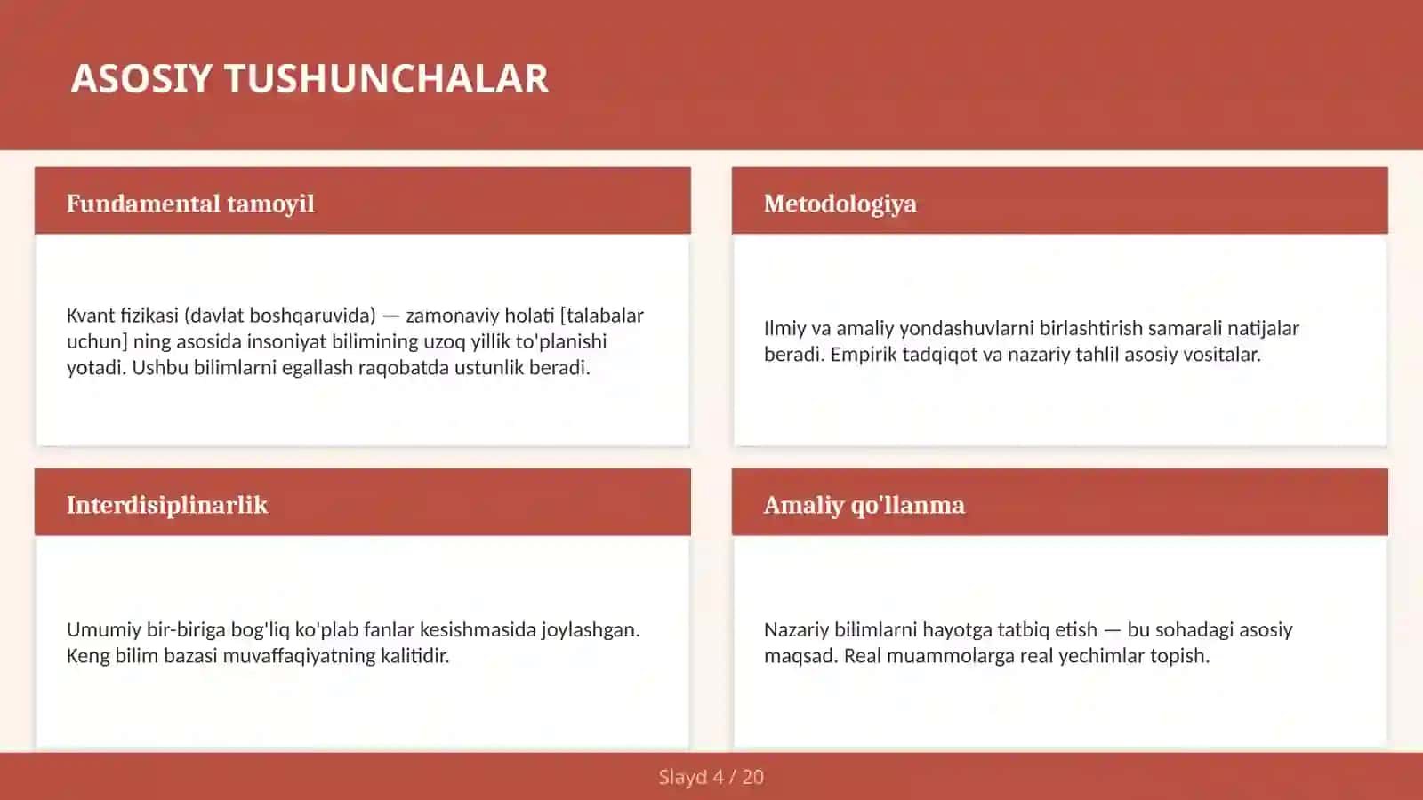 Kvant fizikasi (davlat boshqaruvida) — zamonaviy holati [talabalar uchun] 4