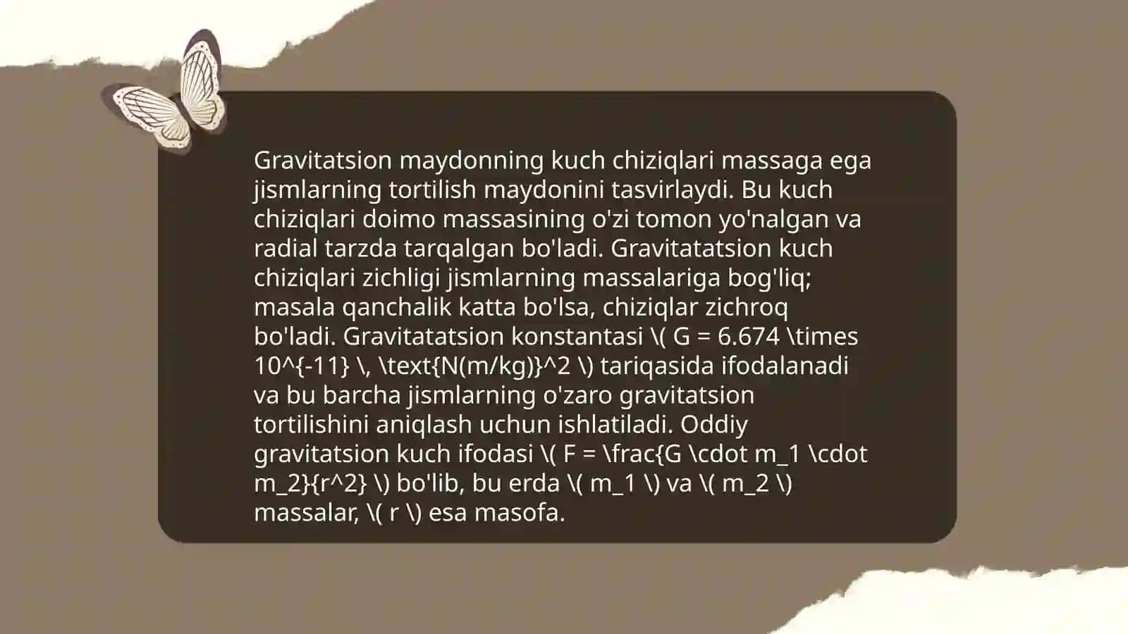 Gravitatsion maydon 4