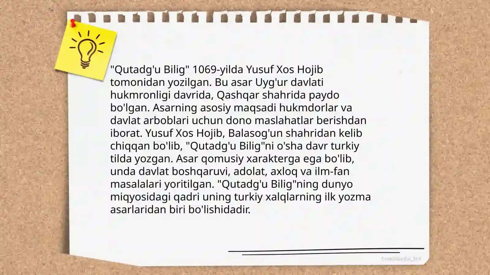 "Qutadg’u bilig" 4