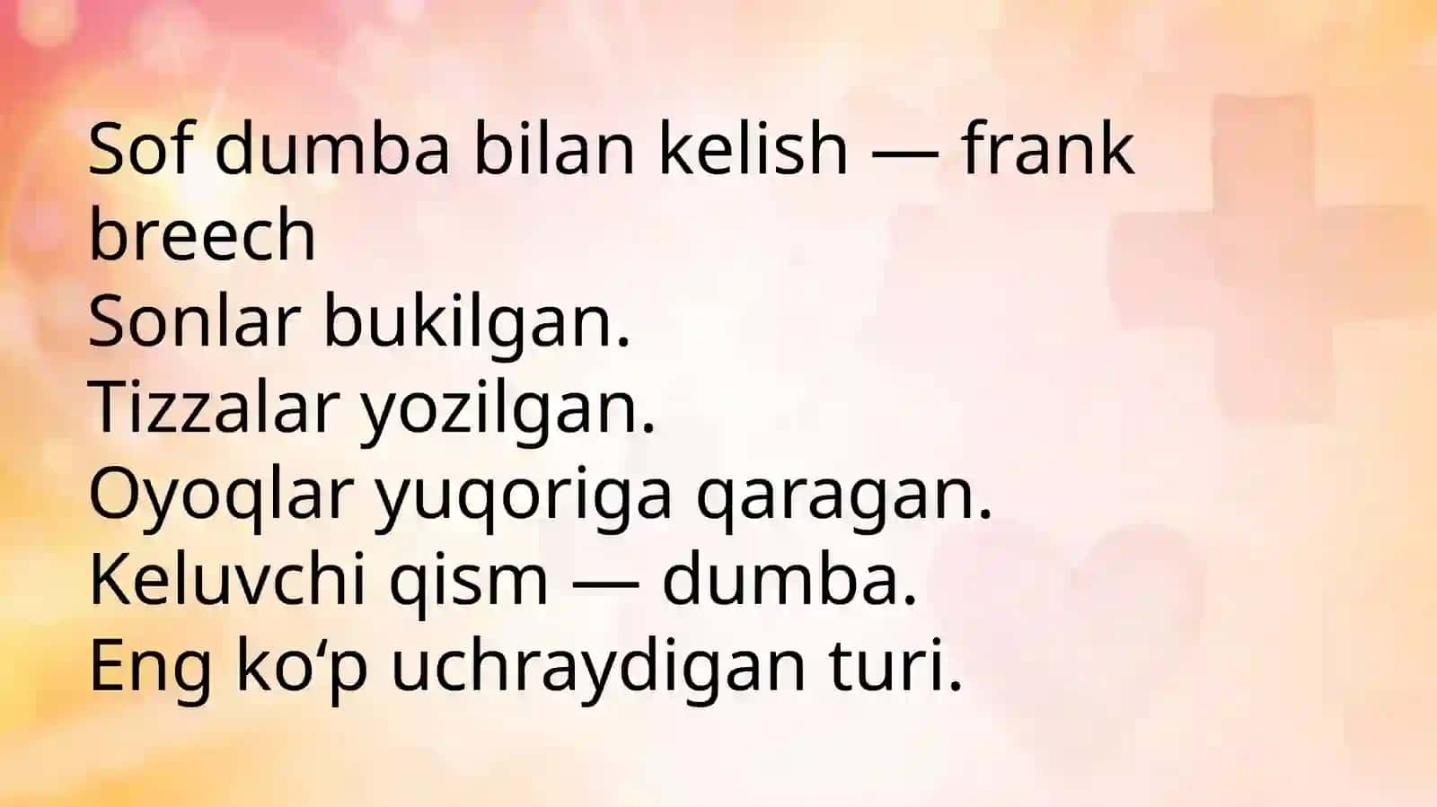 Homilaning chanoq bilan kelishi 4
