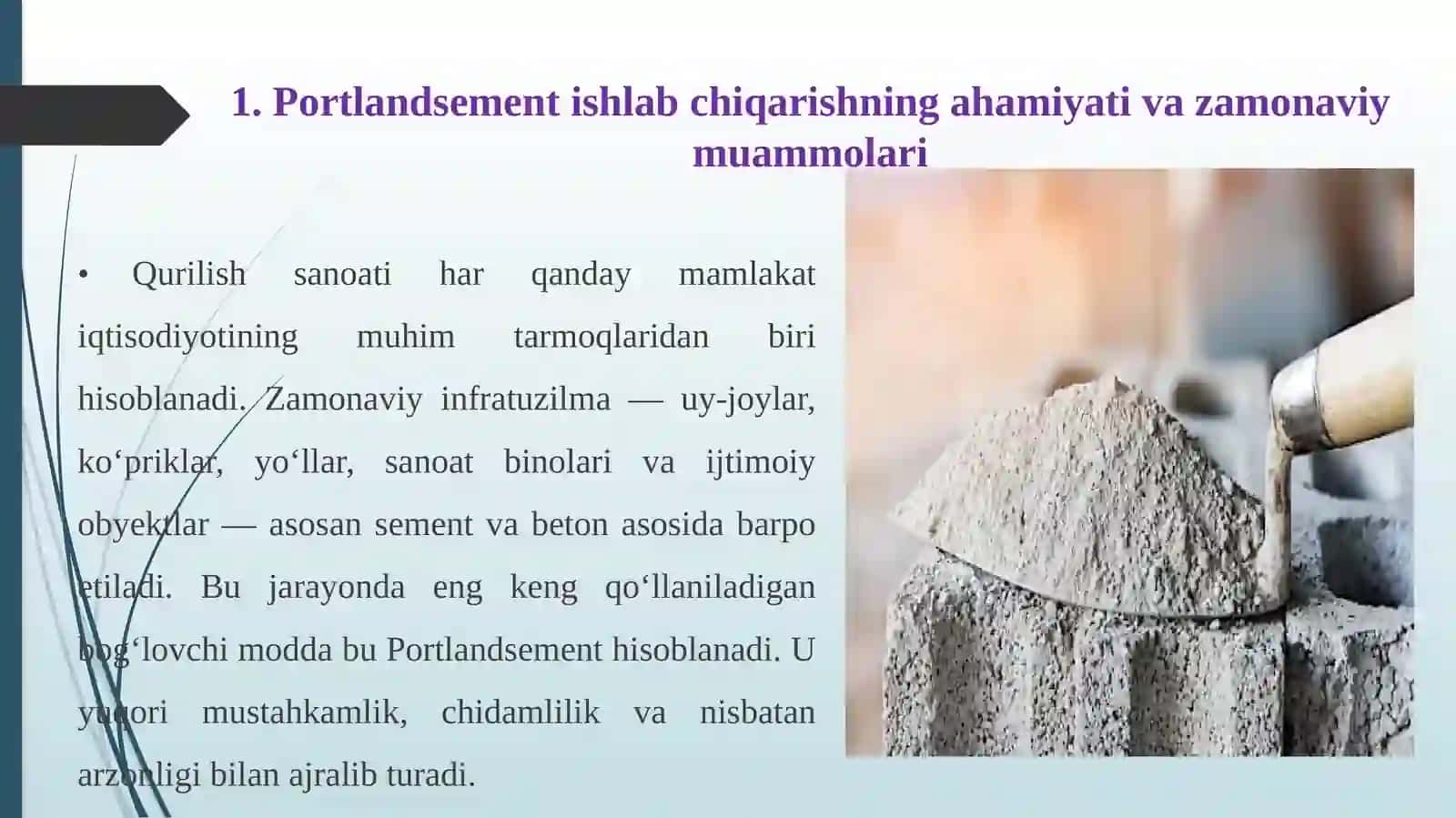 Portlandsement ishlab chiqarishda sanoat chiqindilaridan foydalanish 4