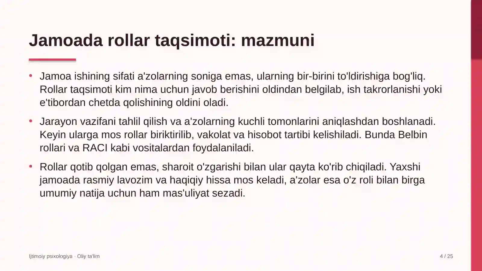 Buxgalteriya xizmatlarida jamoada rollar taqsimoti 4