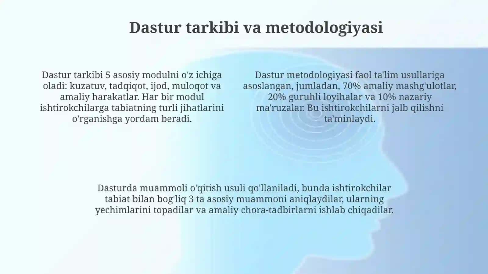 Tabiat bilan tanishtirish dasturining mohiyati 4