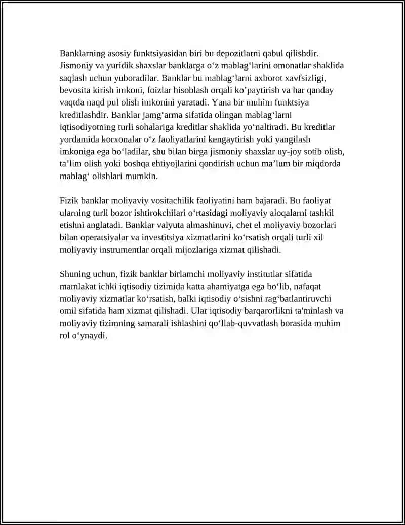 FIZIK BANKALAR VA SHARTLI BANKALAR 4