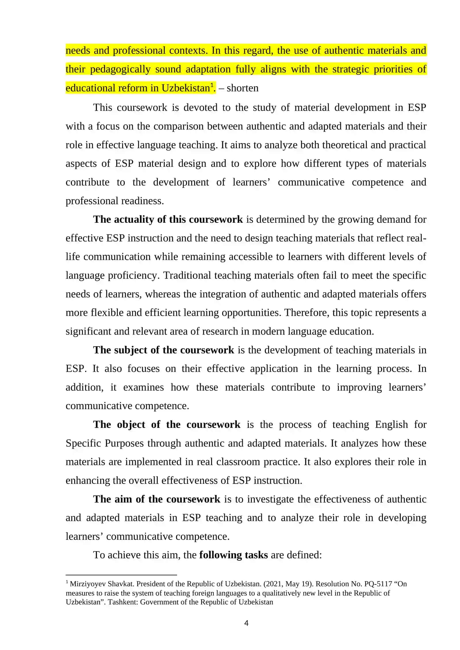 MATERIAL DEVELOPMENT FOR ESP: AUTHENTICITY VS. ADAPTATION 4