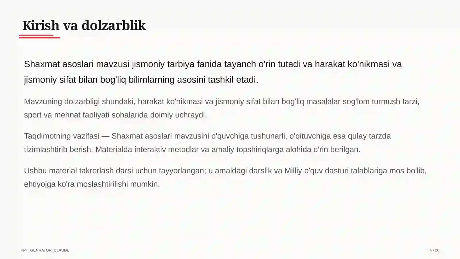 Shaxmat asoslari (4-sinf) 4
