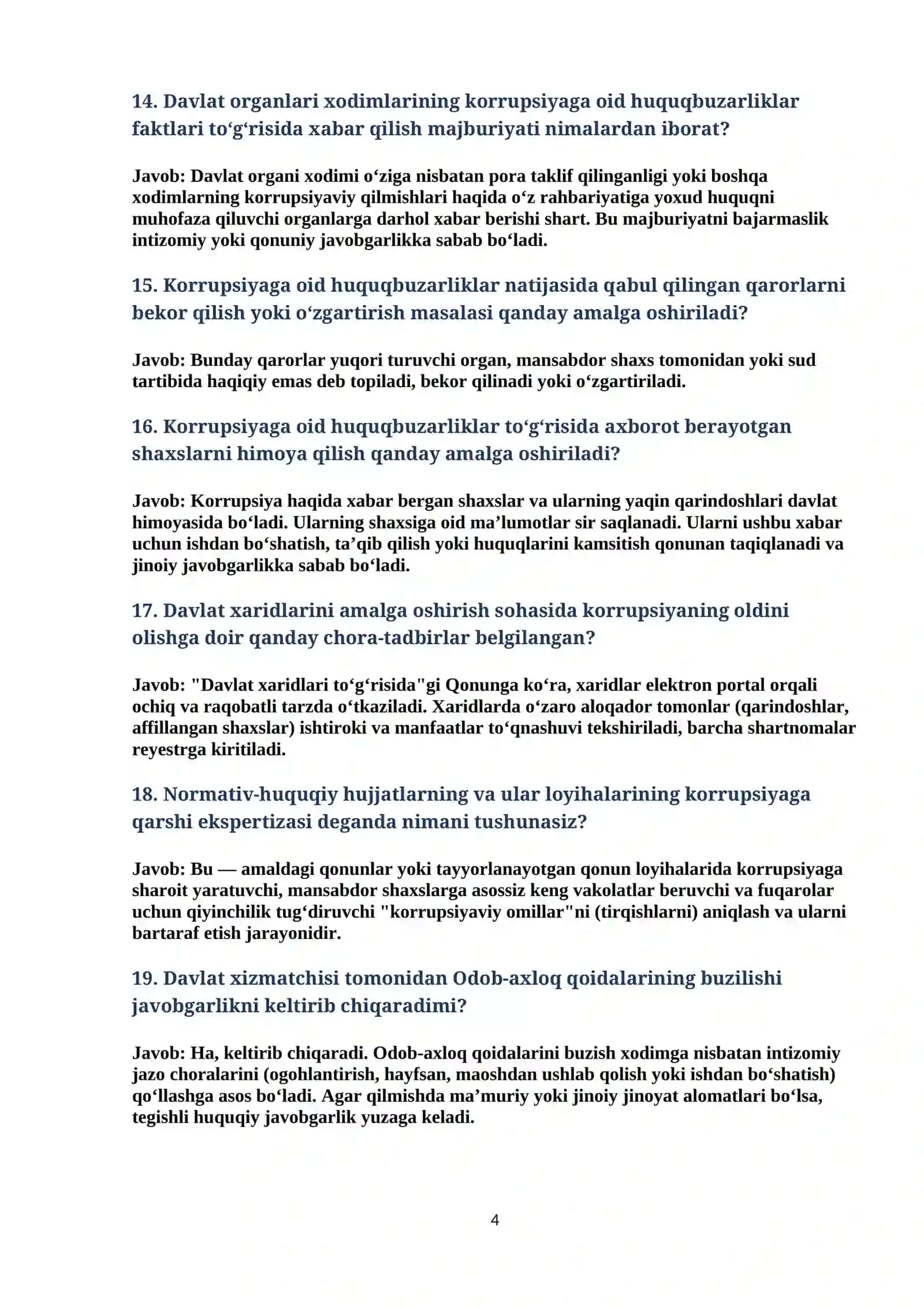 Agros 2026 suhbar salollari javoblari bilan (komplex nazorat bo'yicha bosh mutaxassis ) 4