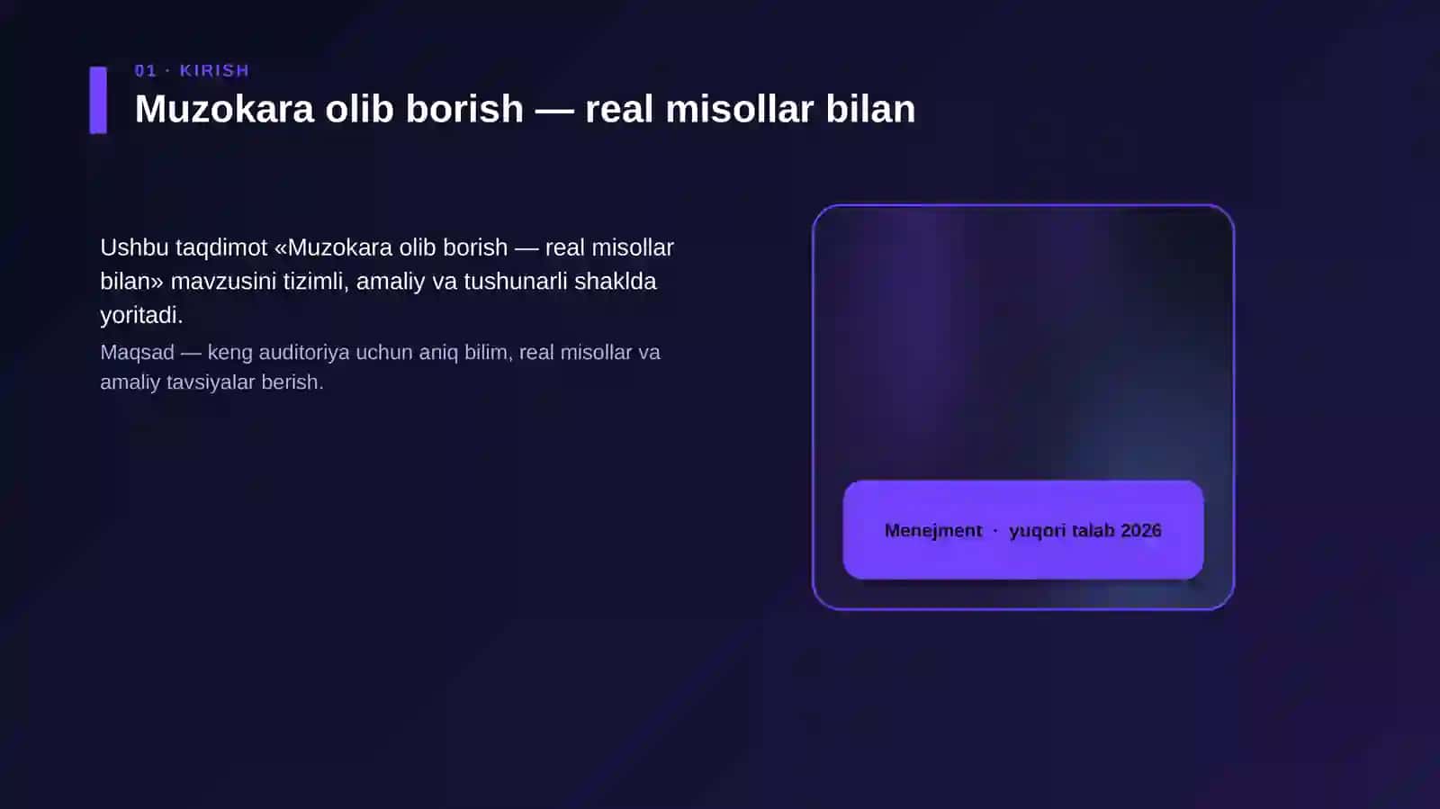 Muzokara olib borish — real misollar bilan 4