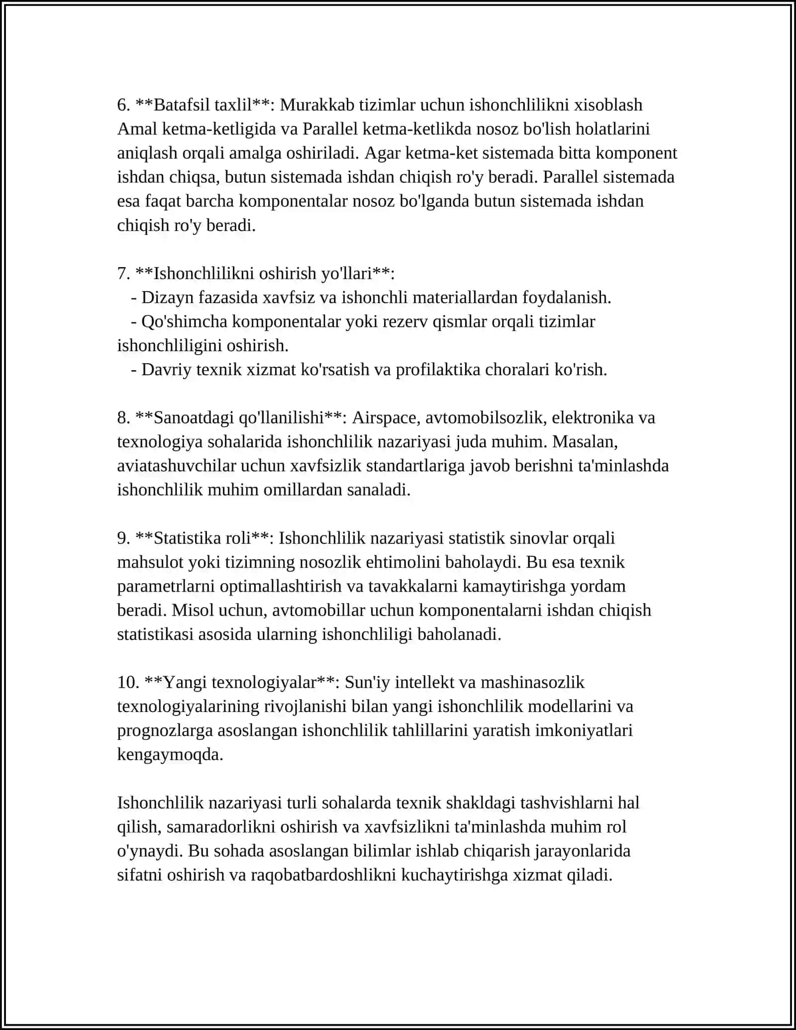 ISHONCHLILIK MODELLARI 4