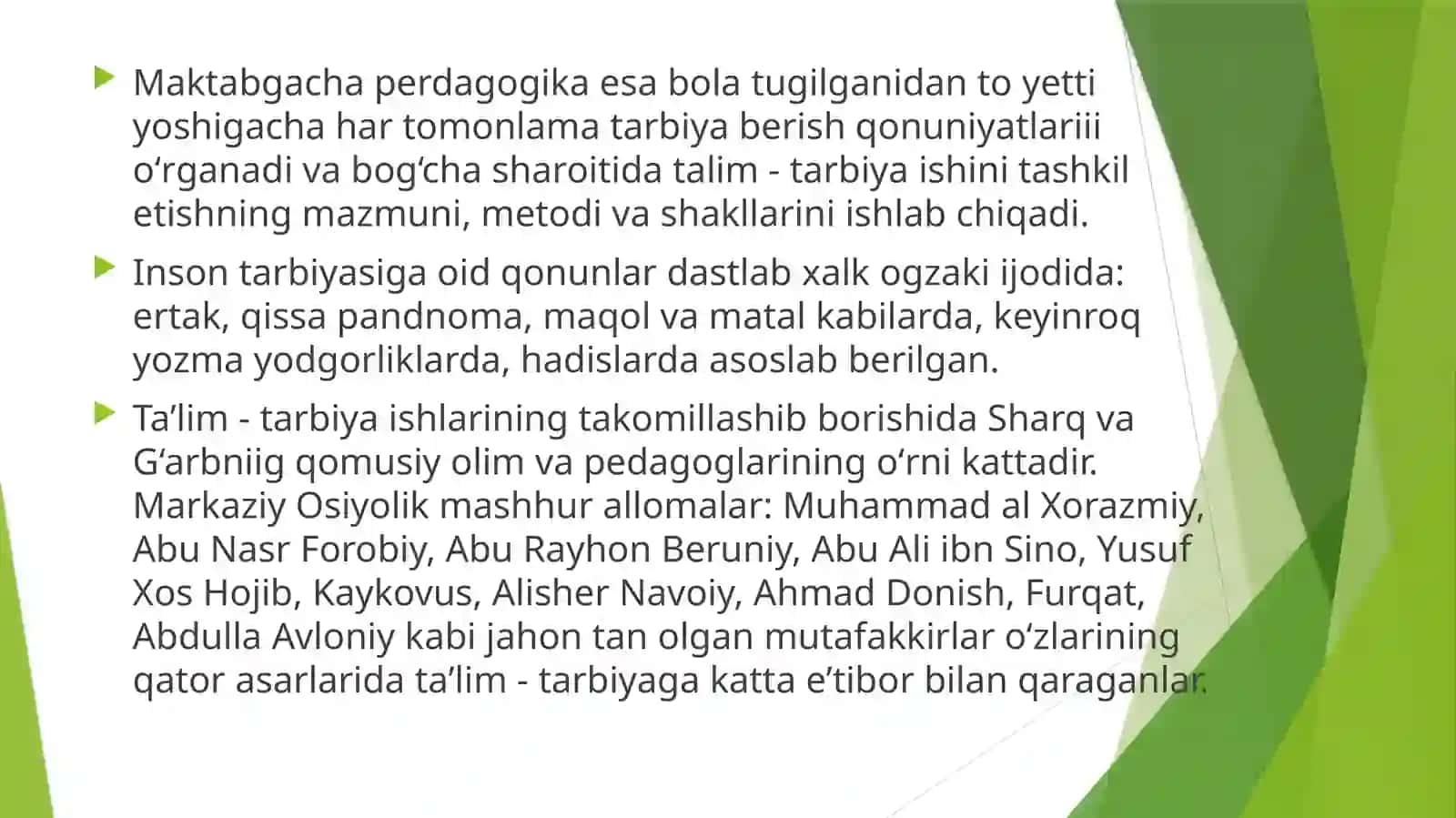 Maktabgacha pedagogikaning boshqa fanlar bilan aloqasi 4