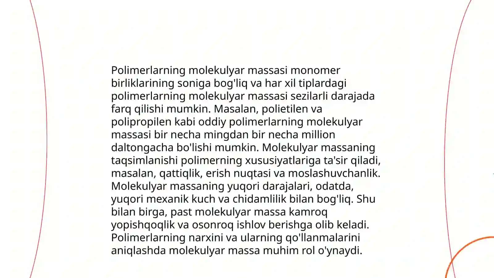 Polimerlarning polidesperslikini aniqlash 4