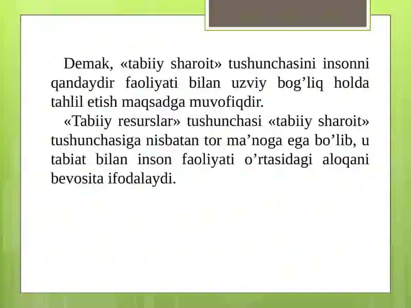 QISHLOQ XO’JALIGIDATABIIY RESURSLAR VA ULARDAN OQILONA FOYDALANISH 4