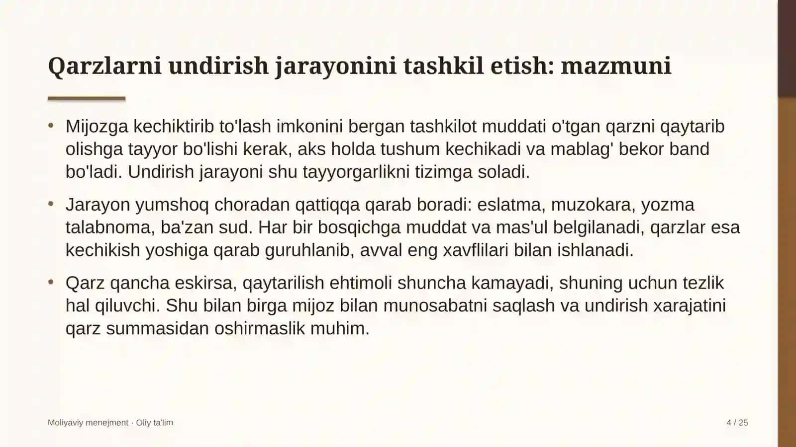 vagon depolarida qarzlarni undirish jarayonini tashkil etish 5575 4