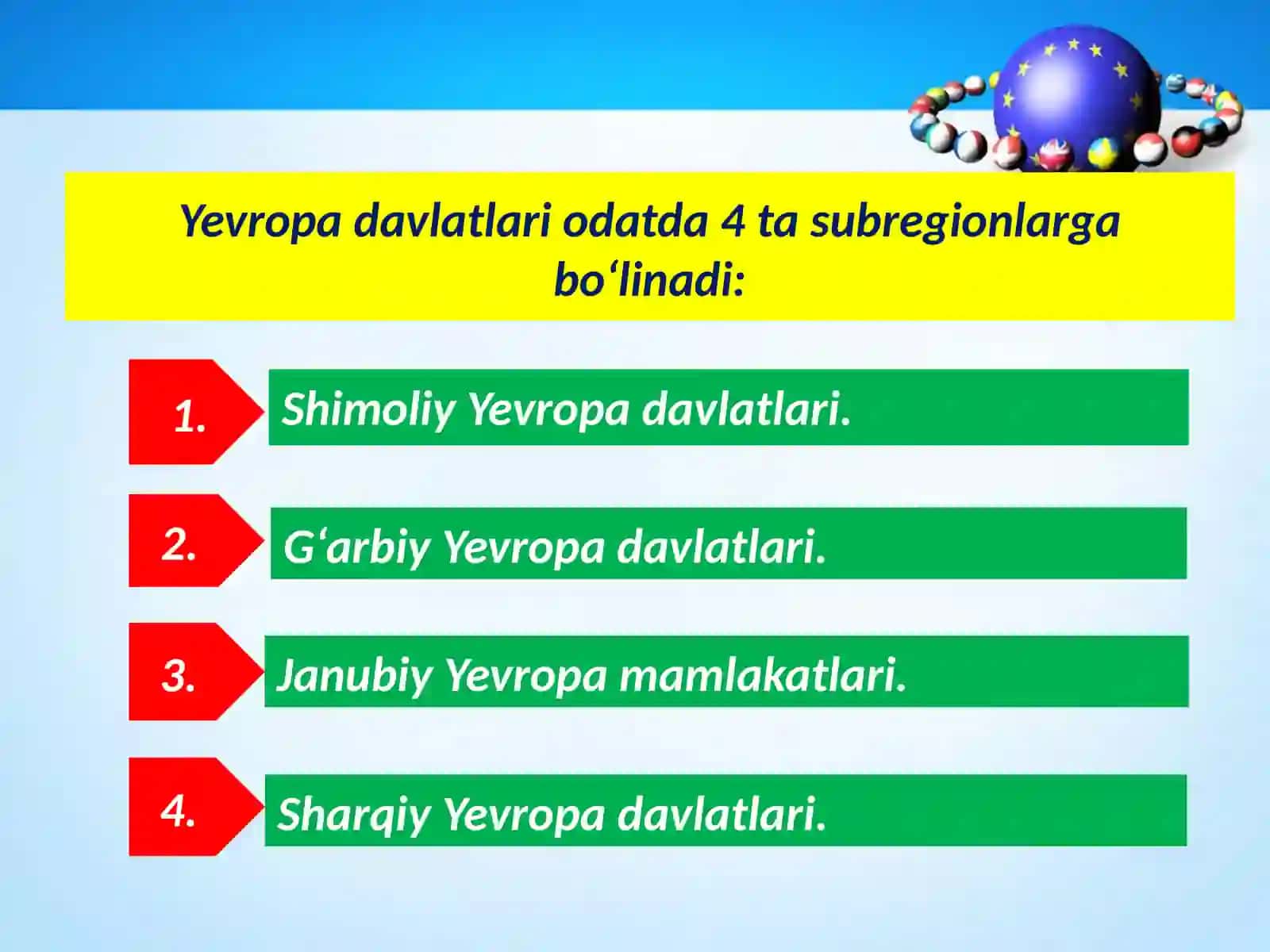 Yevropa subregionlari 4