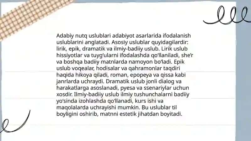 Nutqning uslubiy shakllari 4
