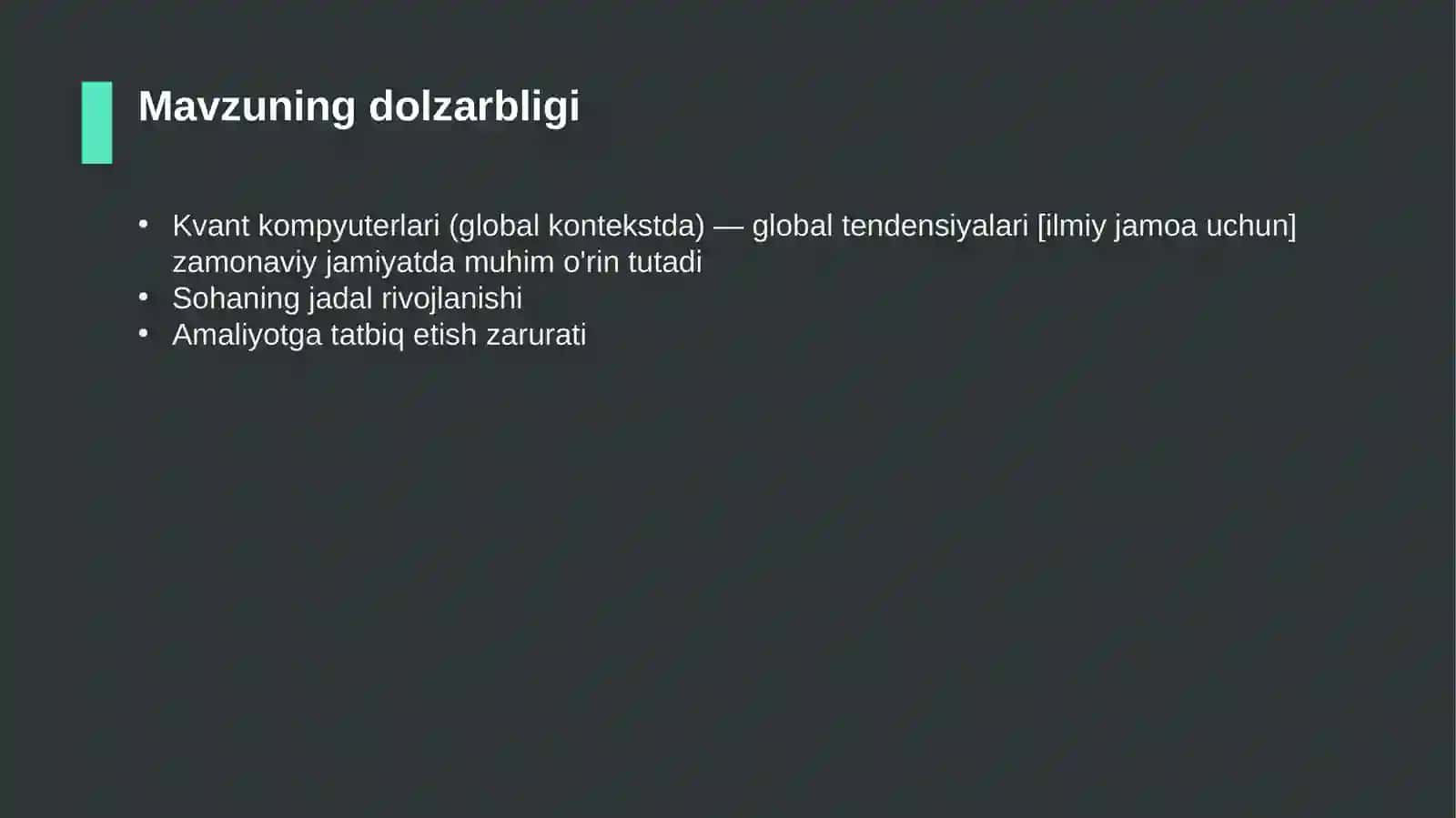 Kvant kompyuterlari (global kontekstda) — global tendensiyalari [ilmiy jamoa uchun] 4