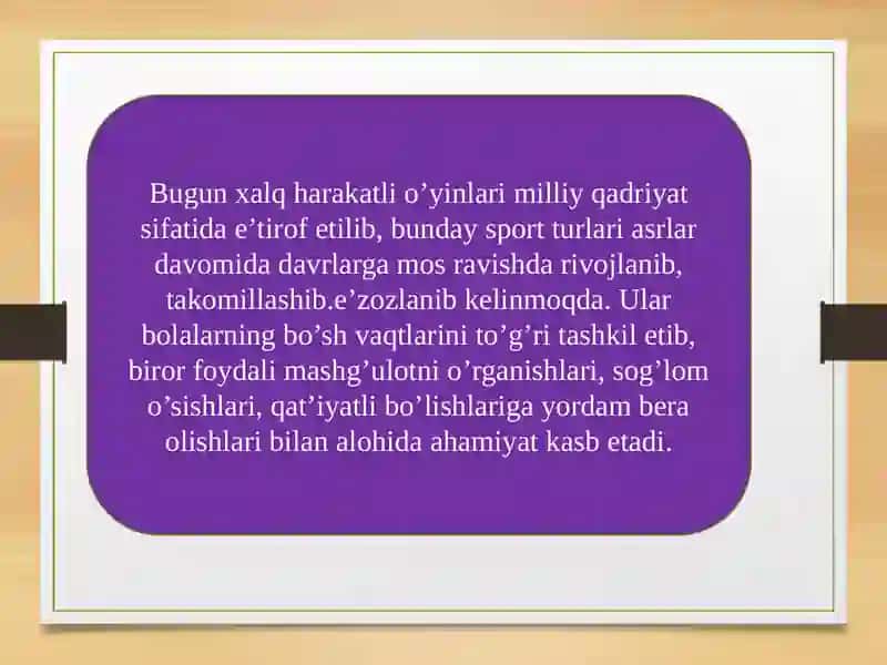 MAKTABGACHA TA`LIM TASHKILOTLARIDA HARAKATLI O`YINLARNI O`TKAZISH METODIKASI 4
