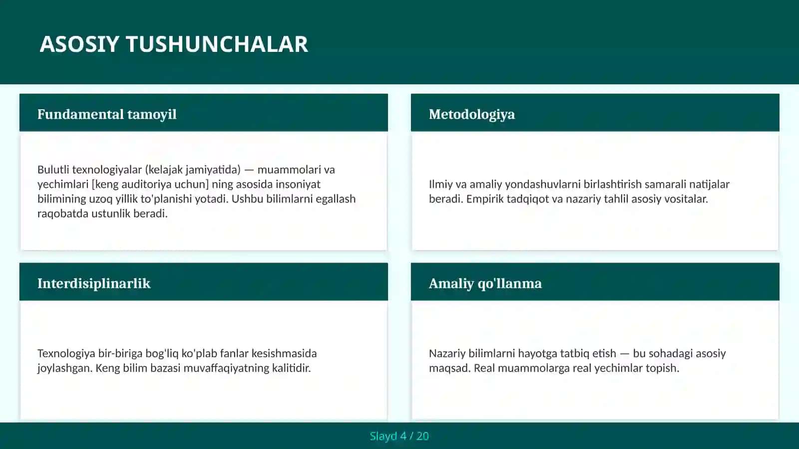 Bulutli texnologiyalar (kelajak jamiyatida) — muammolari va yechimlari [keng auditoriya uchun] 4