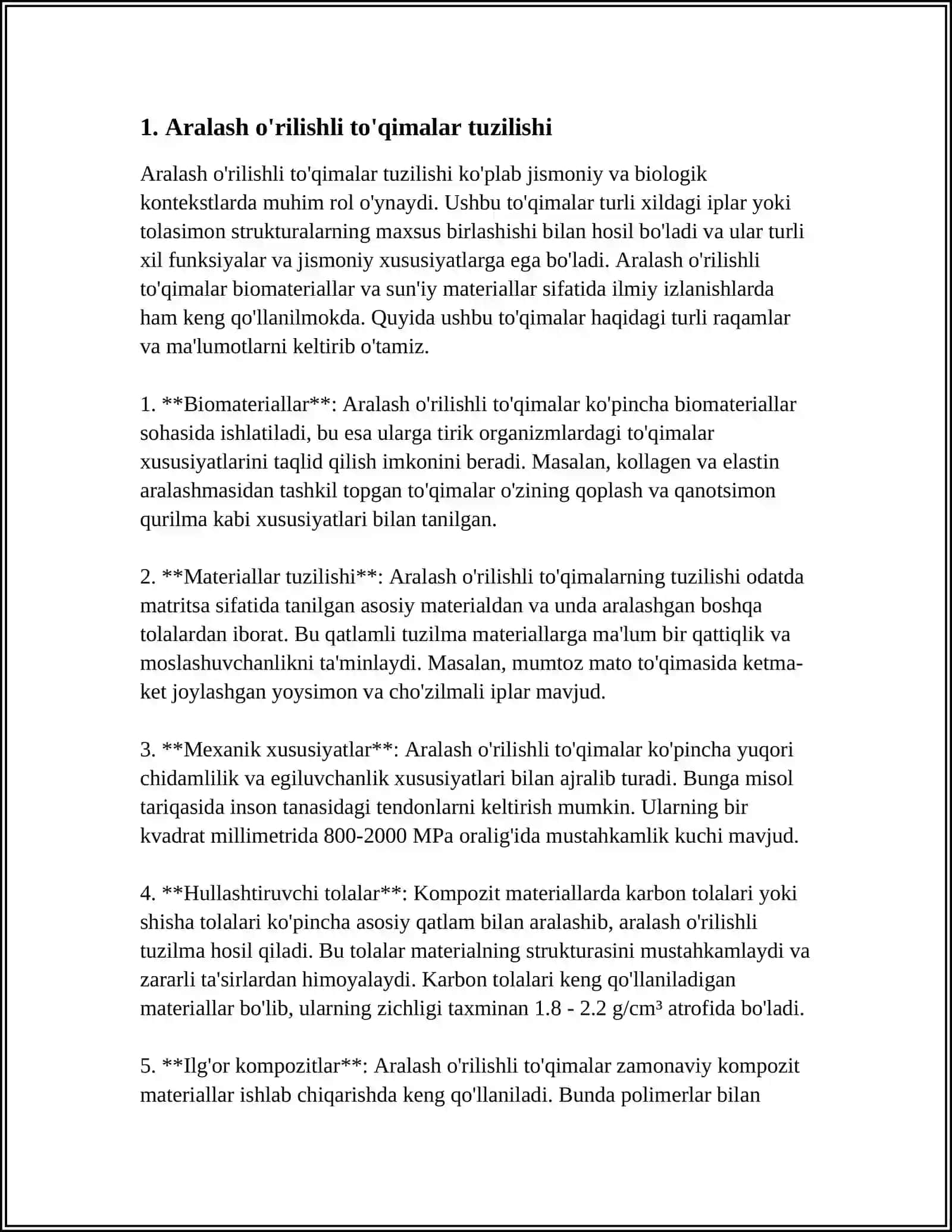 ARALASH O'RILISHLI TO'QIMALARNI TUZILISHINI TAHLIL QILISH 4