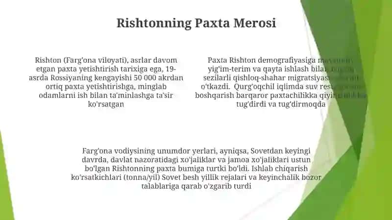 Fargʻona viloyati Rishton tumanining tarixi va madaniy merosi 4
