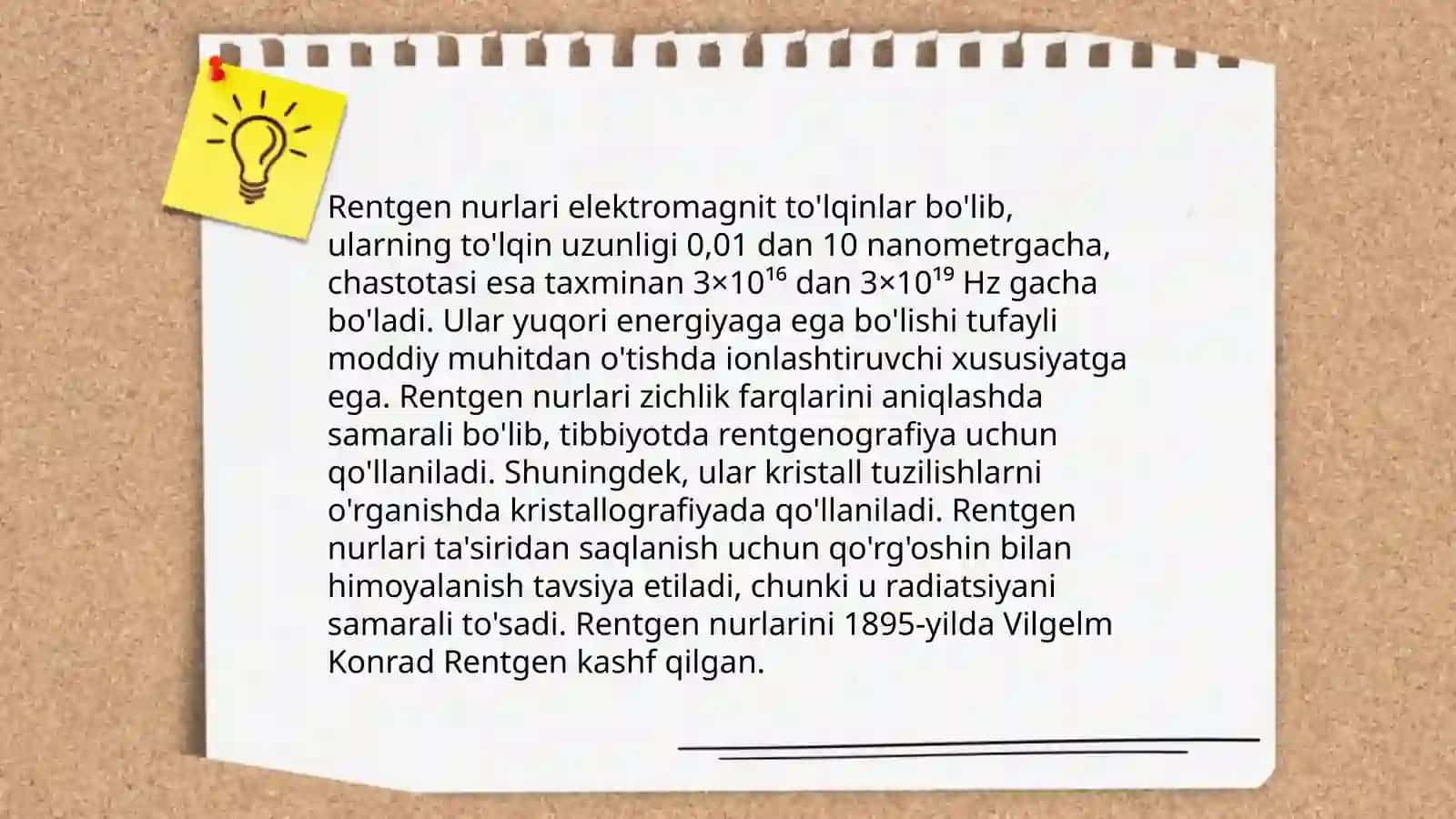 Rentgen nurlari turlari xossalari va qoʻllanilishi 4