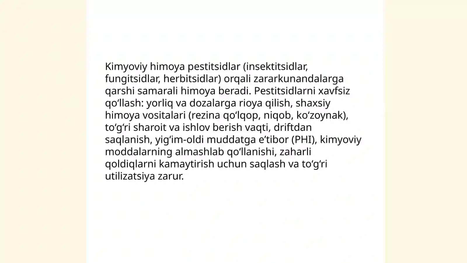 Integratsiyalashgan zararkunandalarga qarshi kurash (IPM) tamoyillari va amaliy usullar 4