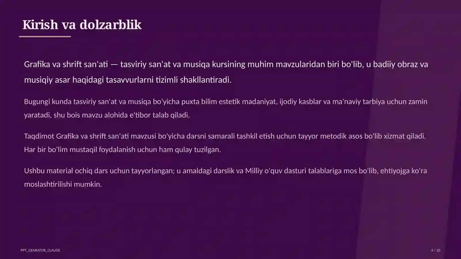 Grafika va shrift san'ati (6-sinf) 4