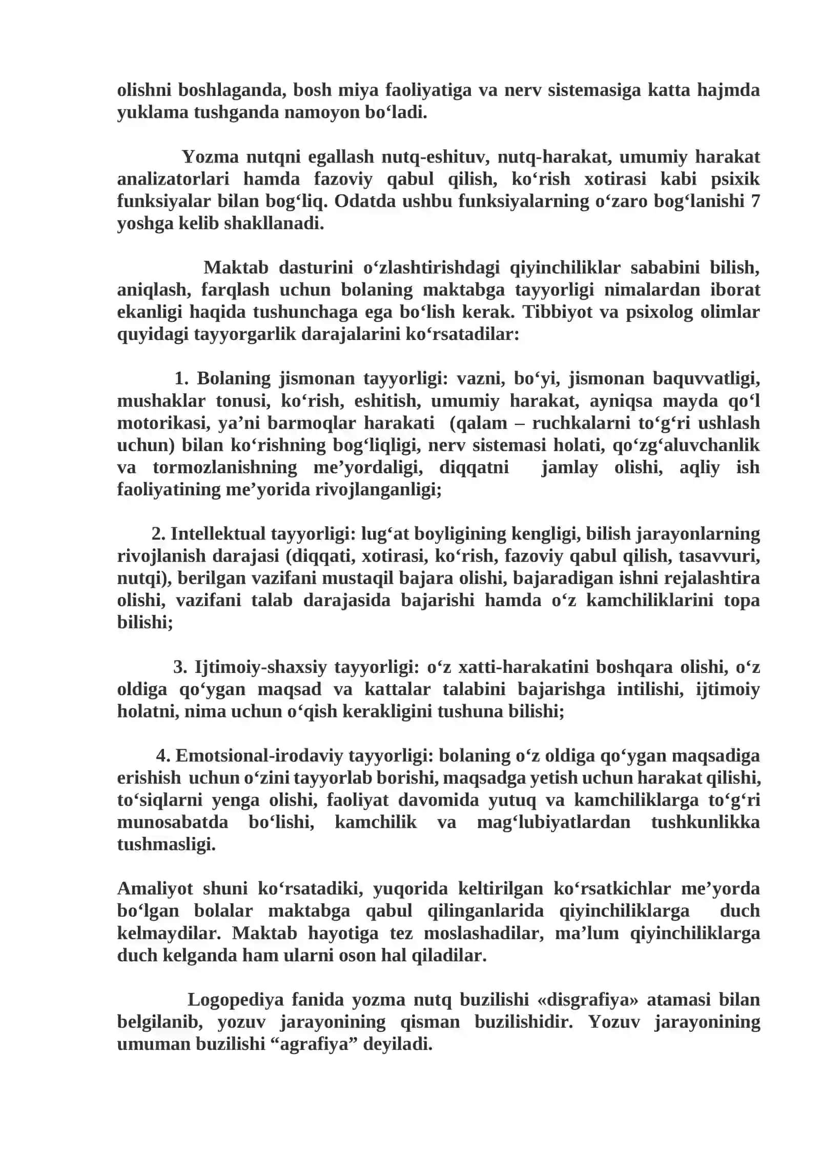 Yozuv jarayonining psixofiziologik qurilishi 4